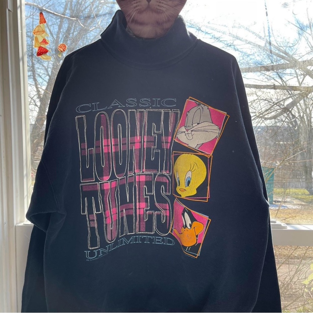 Looney Tunes Classic 1996 navy sweater
